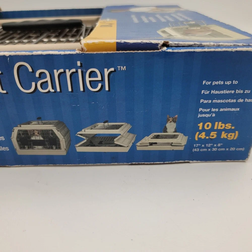 VTG Nylabone Fold-Away Pet Carrier New Old Stock Small Dog Cat Travel Crate 10#